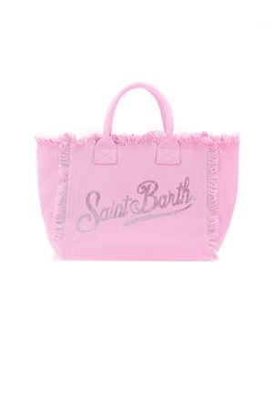 Borsa a mano Vanity in canvas di cotone rosa SAINT BARTH KIDS | VAMI00100403L